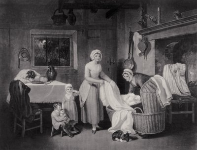 Heures rustiques : Nuit, gravé par H. Gillbank - Francis Wheatley