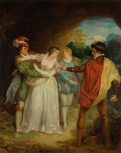 Valentine sauvant Silvia de Proteus, de 