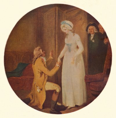 Jeune Marlow et Mlle Hardcastle : Une scène de She Stoops to Conquer d