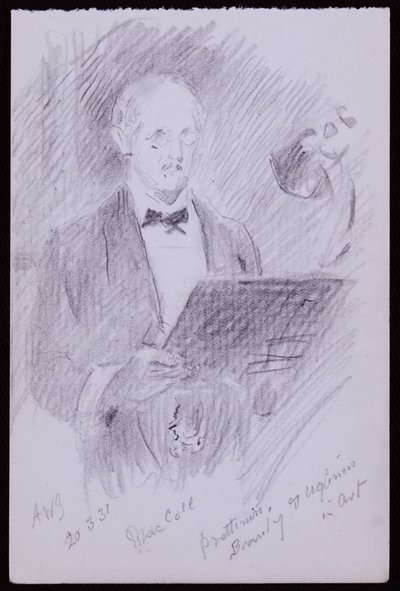 Portrait de DS MacColl - Francis Wilfred Lawson