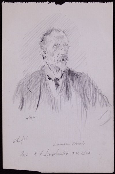 Portrait de HV Lanchester - Francis Wilfred Lawson