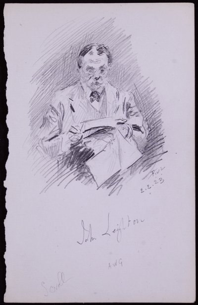 Portrait de John Leighton - Francis Wilfred Lawson