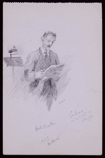 Portrait de Noel Heaton - Francis Wilfred Lawson