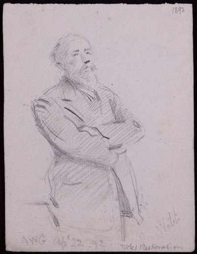 Portrait de Philip Webb - Francis Wilfred Lawson