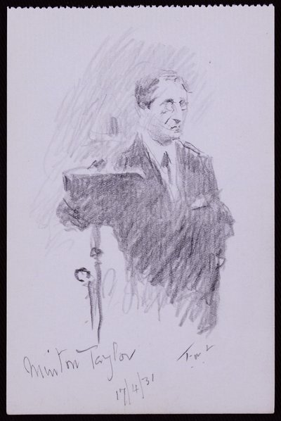 Portrait de R Minton Taylor - Francis Wilfred Lawson