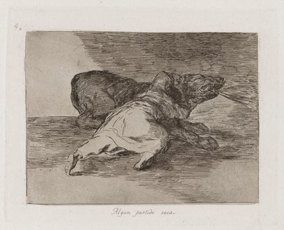 Il en tire quelque chose, Planche 40 de Los desastres de la guerra (Les Désastres de la guerre) - Francisco de Goya