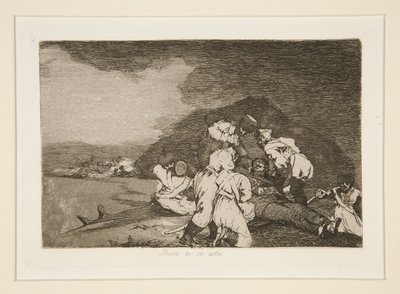 Bien te se est?, pl. 6 de Los desastres de la guerra - Francisco de Goya