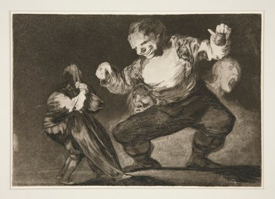 Bobalicón, pl. 4 de la série Los proverbios - Francisco de Goya