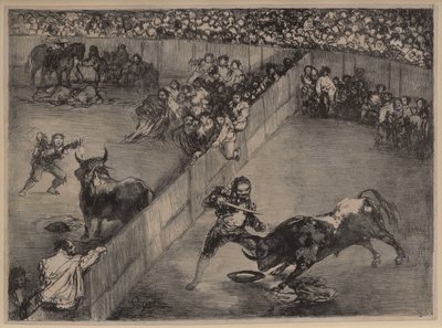 Corrida dans une arène divisée - Francisco de Goya