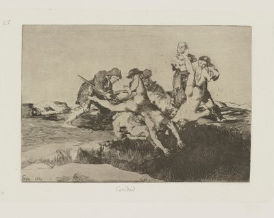 Caridad. (Charité.), pl. 27 de la série Los desastres de la guerra (Les Désastres de la Guerre) - Francisco de Goya