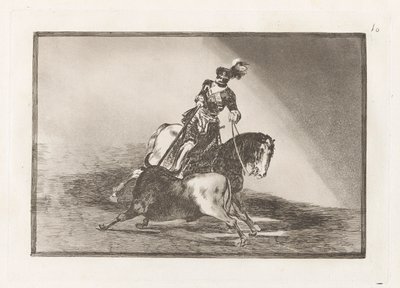 Carlos V. lanceant un taureau dans l