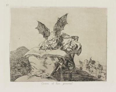 Contra el bien general. (Contre le bien commun.), pl. 71 de la série Los desastres de la guerra (Les désastres de la guerre) - Francisco de Goya