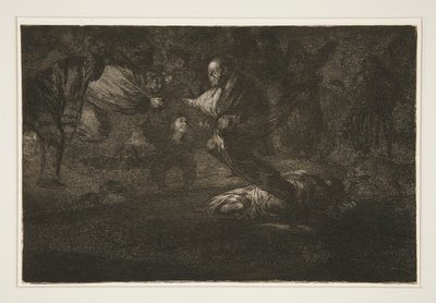 Dieu les crée et ils se rejoignent, pl. 18 de la série Les proverbes - Francisco de Goya