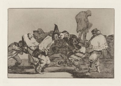 Disparate de carnabal, aussi connu sous le nom de Alegrias antruejo, que ma?ana seras ceniza, de la série Los disparates (Los proverbios) - Francisco de Goya