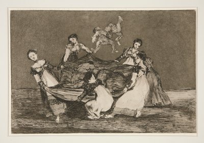 Disparate femenino (Folie féminine), pl. 1 de la série Los proverbios - Francisco de Goya