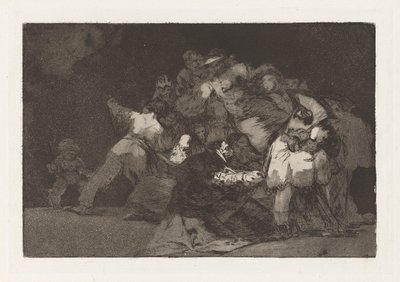Disparate general, aussi connu sous le nom de Unas de gato y habito de beato, de la série Los disparates - Francisco de Goya
