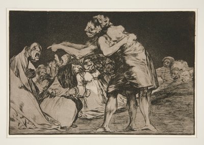 Disparate matrimonial (Folie matrimoniale), pl. 7 de la série Los proverbios - Francisco de Goya