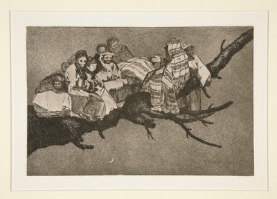 Disparate ridiculo, pl. 3 de la série Los proverbios - Francisco de Goya
