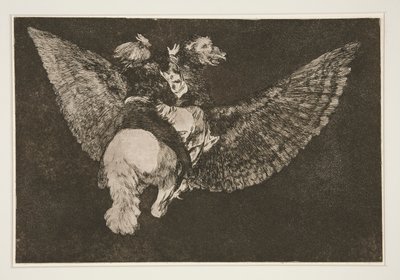 Disparate volante (Folie volante), pl. 5 de la série Los proverbios - Francisco de Goya