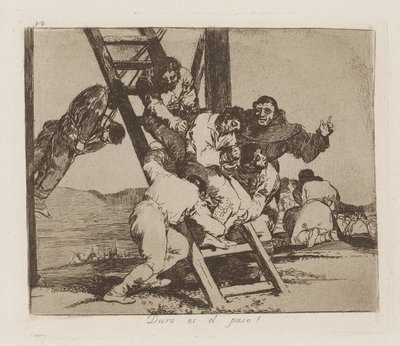 Duro es el paso! - Francisco de Goya