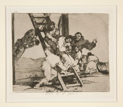 Duro es el paso! - Francisco de Goya