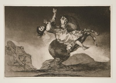 Le cheval ravisseur, pl. 10 de la série Los proverbios - Francisco de Goya