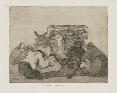 Étrange dévotion!, pl. 66 de la série Les Désastres de la guerre - Francisco de Goya