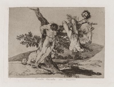 Grande hazaña! Con muertos! - Francisco de Goya