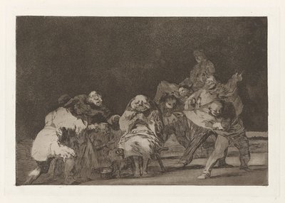 La loyauté, également connu sous le nom de El que no te ama, burlando te difama, de la série Los disparates (Los proverbios) - Francisco de Goya