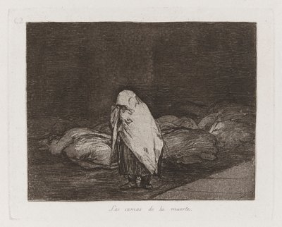Les lits de la mort, Planche 62 de Les désastres de la guerre - Francisco de Goya