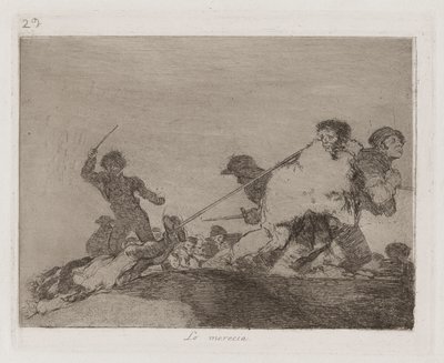 Il le méritait (Planche 29 de Les désastres de la guerre) - Francisco de Goya