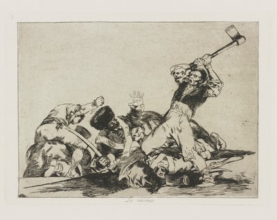 Lo mismo, pl. 3 de la série Los desastres de la guerra - Francisco de Goya