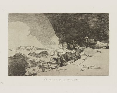 La même chose ailleurs, pl. 23 de la série Les désastres de la guerre - Francisco de Goya