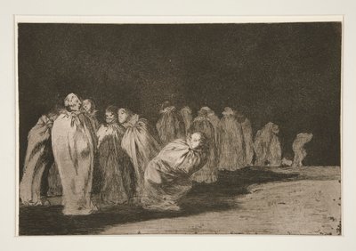 Les encasados, pl. 8 de la série Los proverbios - Francisco de Goya