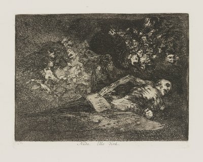 Nada. Ello dirá., pl. 69 de la série Les désastres de la guerre - Francisco de Goya