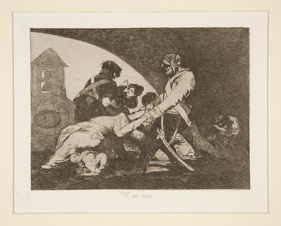 Ni por esas (Ni ceux-ci), pl. 11 de Los desastres de la guerra (Les désastres de la guerre) - Francisco de Goya