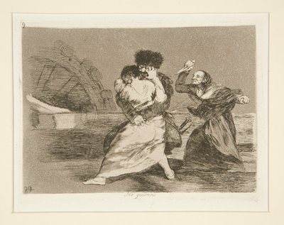 No quieren [sic] (Ils ne veulent pas) - Francisco de Goya
