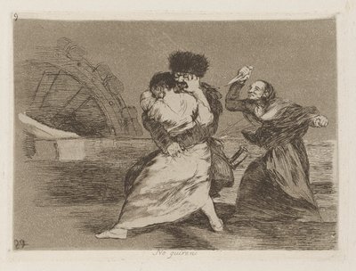 No quiren [sic] - Francisco de Goya