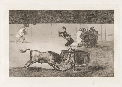 Otra locura suya en la misma plaza, Planche 19 de La tauromaquia - Francisco de Goya