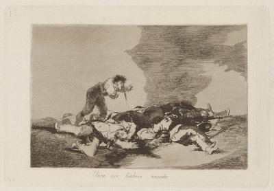 Para eso habeis nacido, pl. 12 de la série Los desastres de la guerra - Francisco de Goya