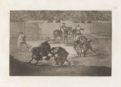 Pepe Illo faisant la passe au taureau - Francisco de Goya