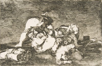 Planche 10 de Les Désastres de la guerre (Los Desastres de la Guerra) : Ni ces - Francisco de Goya