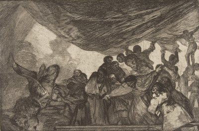 Planche 15 des Disparates : Folie claire, vers 1816-23, publié en 1864 - Francisco de Goya