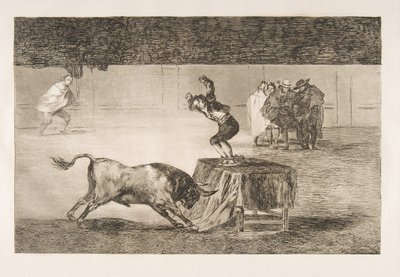 Plate 19 de la Tauromaquia: Une autre folie de lui dans le même anneau, 1816 - Francisco de Goya