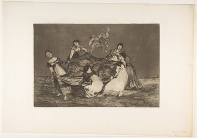 Planche 1 des Disparates : Folie féminine, vers 1816-23 publié 1864 - Francisco de Goya
