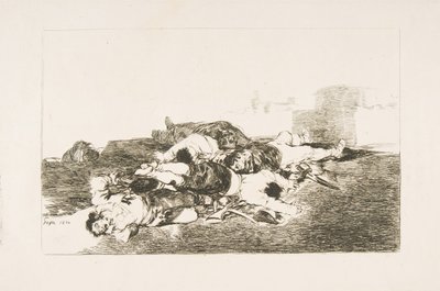 Planche 22 des Désastres de la guerre : Pire encore. Tanto y..., 1810 - Francisco de Goya