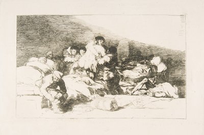 Planche 25 des Désastres de la guerre: Ceux-ci aussi - Francisco de Goya