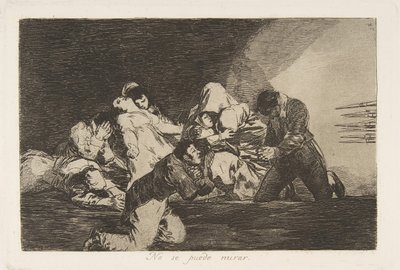 Planche 26 des Désastres de la guerre : Un..., 1810-20, publié en 1863 - Francisco de Goya