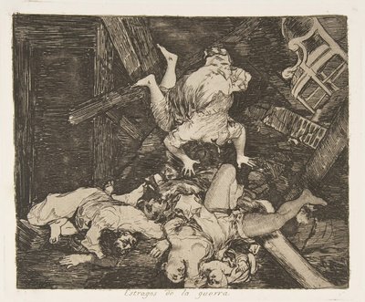 Planche 30 des Désastres de la guerre Los Desastres de la Guerra : Ravages..., 1810 publié 1863 - Francisco de Goya