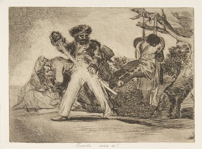 Plate 31 des Désastres de la guerre: Cela..., 1810 publié 1863 - Francisco de Goya